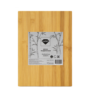 Доска разделочная 20х30х0,8см LUCKY бамбук 000000000001221158