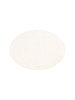 Салфетка сервировочная 45x32см DE'NASTIA Металлик овальная белый ПВХ