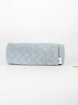 Полотенце махровое 30х60см LUCKY Зигзаг светло-голубой хлопок 100% 000000000001214718