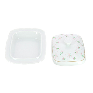 Маслёнка Mix&Match Porcelaine Czech Gold Hands, розовый 000000000001136198