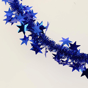 Гирлянда Звезды цветная 10+60мм 2м Г-262 000000000001180018