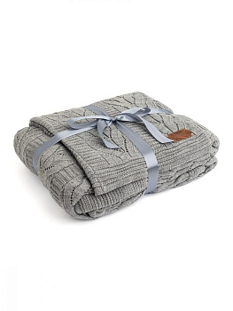 Плед с рукавами 160x160см DE'NASTIA серый акрил 000000000001218620