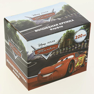 Термокружка 220мл DISNEY Тачки Готов к гонке подарочная упаковка фарфор 000000000001207135