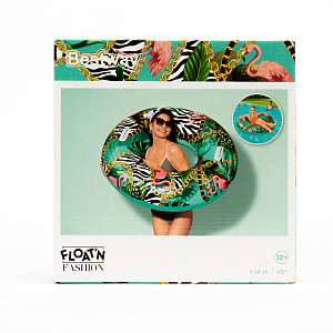 Круг для плавания 114см BESTWAY с цветочным рисунком для детей старше 12 лет 000000000001215639