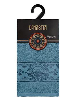 Полотенце 40х60см DE'NASTIA ТАЛИСМАН 1 синий хлопок-100% 000000000001215341