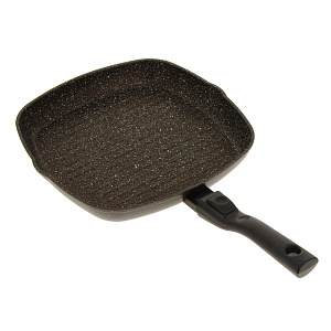 Сковорода Гриль 28см TVS Buongiorno антипригарное покрытие съемная ручка алюминий 000000000001170324