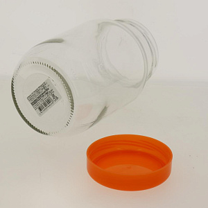 Банка для хранения 1000 мл оранжевая крышка 125-13102 000000000001182815