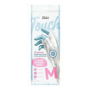 Перчатки гипоаллергенные размер M MALIBRI усиленные виниловые 000000000001223301