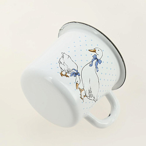 Кружка 400мл СТАЛЬЭМАЛЬ Гуси эмалированная сталь 000000000001207709