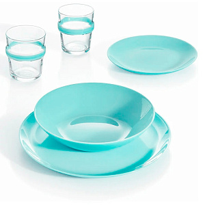 DIWALI LIGHT TURQUOISE Тарелка суповая 20см LUMINARC опал 000000000001180654