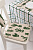 Подушка на стул DeNASTIA Коллекция"Кактусы"33x38x38см,100%хлопок/30%полиэстер,молочный/белый P111181 000000000001202708