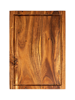 Доска разделочная 35x25x1,5см DE'NASTIA для стейков акация 000000000001221793