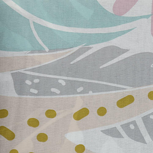 Комплект постельного белья евро Этель Colored tropics вид 1 пододеяльник200х217см простыня220х240см наволочки70х70см-2шт 125гр поплин 100%хлопок 000000000001206708