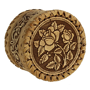 Шкатулка Сибирский Сувенир, 10х10х6 см, береста 000000000001146573