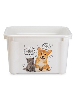 Контейнер для корма 5,5л LUCKY PET Серый пластик 000000000001223384