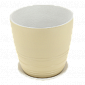 Горшок для цветов декоративный ПРЕСТИЖ кремовый №2 3л керамика ГК 40