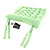 Подушка на стул DE'NASTIA велюр 40х40х5,5см зеленый P111140 000000000001184208