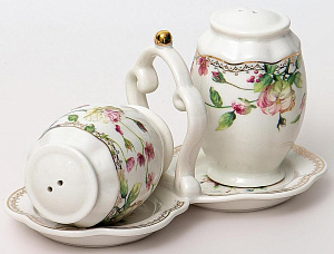 Набор для специй 2шт BALSFORD Стефания (солонка/перечница) подарочная упаковка фарфор 000000000001203918