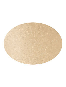 Салфетка сервировочная 45х32см LUCKY овал золото искусственная кожа ПВХ 000000000001214126