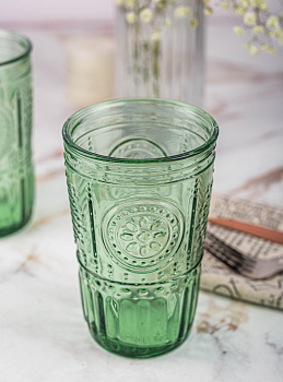 ROMANTIC Стакан 475мл BORMIOLI ROCCO зеленый стекло 000000000001207827