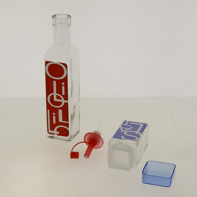 Комплект бутылок с дозатором и набор для специй, 4 предмета 000000000001185617