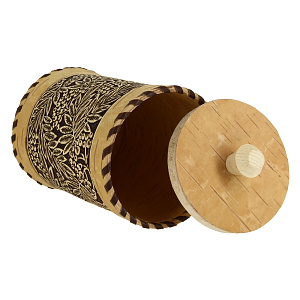 Туес Сибирский Сувенир, 8х8х12 см, береста 000000000001146571