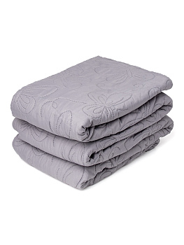 Покрывало 240х260см DE'NASTIA Бабочки двустороннее серое 100%полиэстер 000000000001208448