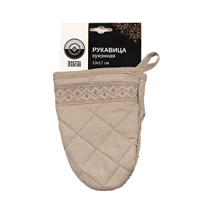 Рукавица кухонная DE'NASTIA Талисман 100%Хлопок бежевый K000013 000000000001184254