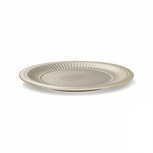 Тарелка сервировочная DeNASTIA Antique D27см, керамика, серый CE00520 000000000001224503