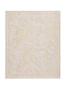 Коврик универсальный 50x60см DE'NASTIA цветы/листья молочный хлопок 100% 000000000001219485