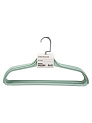 Набор вешалок 3шт41смFORAширокое плечо хромированный крючок пастель полипропилен 000000000001228695
