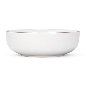 Тарелка суповая 20,6см 1,1л DE'NASTIA GOLD MOOD белый с золотой каймой фарфор 000000000001226188