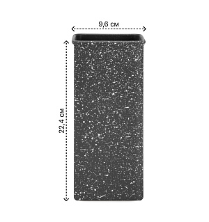 Подставка для ножей 9,6х9,6х22,4см квадратная в ассортименте пластик 000000000001221840