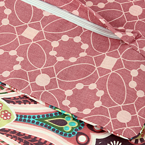 Комплект постельного белья 1,5спальное DE'NASTIA Калейдоскоп сатин 70x70см-2шт new C010703 000000000001176399