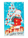 Полотенце кухонное 35х60см Новый год 150гр в ассортименте рогожка хлопок 000000000001229038