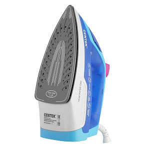 Утюг CENTEK CT-2348 BLUE 1800Вт керамическая подошва паровой удар самоочистка 200мл синий пластик 000000000001212428