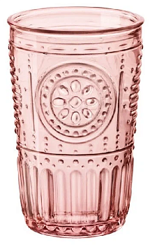 ROMANTIC Стакан 340мл BORMIOLI ROCCO розовый стекло 000000000001207819