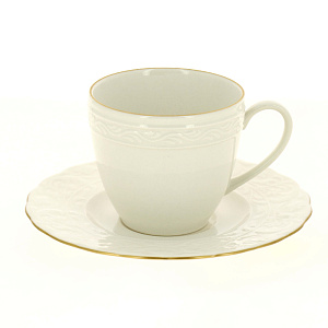 BASAK Чайная пара, чашка 200мл  Отводка золото, костяной фарфор BNBSK02CT520 000000000001189458