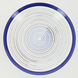 Тарелка обеденная 27см ELRINGTON АЭРОГРАФ Лазурный день керамика 000000000001210588