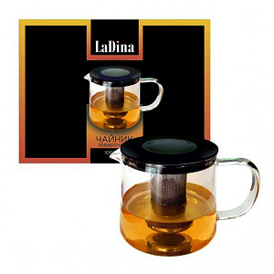 Чайник заварочный 1000мл стекло 12230 000000000001191001