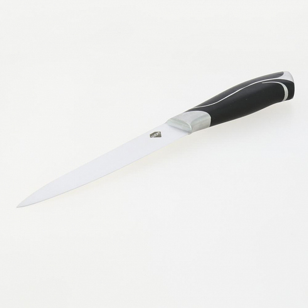 Нож универсальный 122мм LUCKY клинок черная ручка нержавеющая сталь 000000000001211708