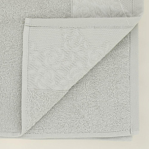 Полотенце махровое 60х100см LUCKY бордюр розы серое 100% хлопок 000000000001208941