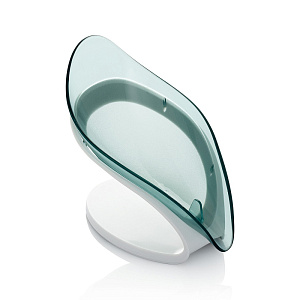 Мыльница 12x13,5см LUCKY Овал со сливом на ножке синий полистирол/полипропилен 000000000001222997