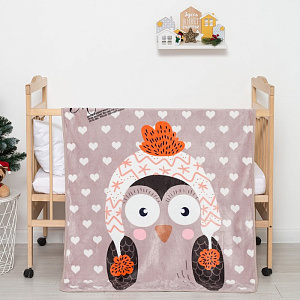 Плед 100х140см КРОШКА Я Сова велсофт 100% полиэстер 000000000001202346