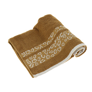 Полотенце DE'NASTIA Леопард 70х130см коричневый 100%Хлопок T000072 000000000001113810