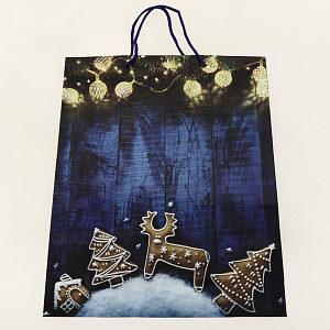 Подарочный бумажный пакет Премиум+, 45x33x10 см 000000000001036477