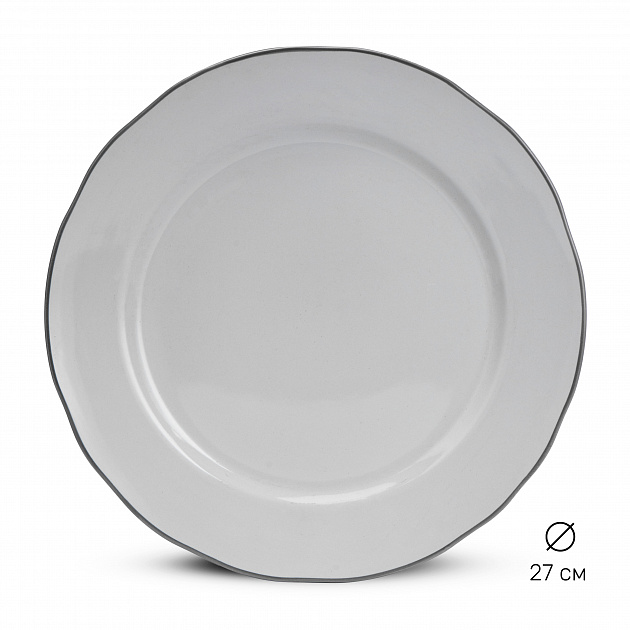 Набор столовой посуды 12 предметов белый классик керамика 000000000001219902