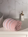 Полотенце махровое LUCKY Бордюр точки 450gsm 70x140 100% хлопок, розовый D100294 000000000001227637