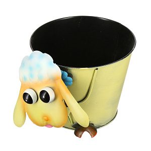 Кашпо Овечка Village people, 19?19.3?19 см, металл 000000000001144884