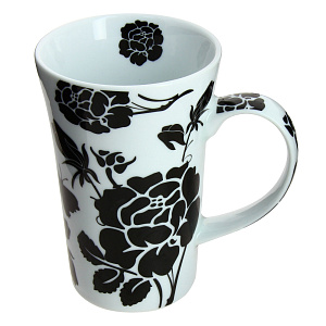 Кружка Черные Розы Estetica, 340мл, фарфор 000000000001059536